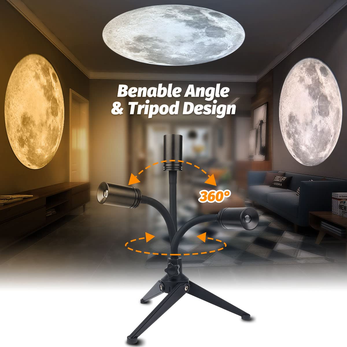 Amazon.co.jp : アップグレードムーンプロジェクターナイト